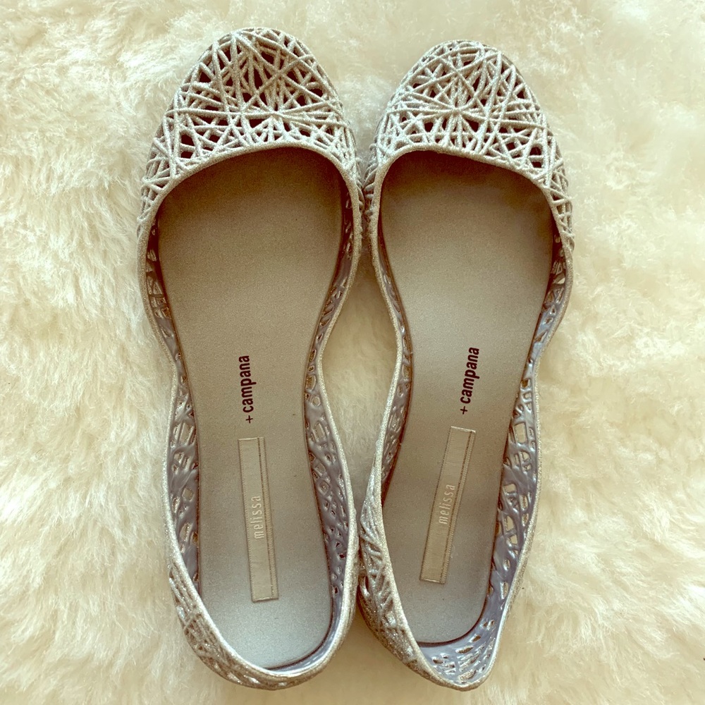 Melissa Shoes
Campana Zigzag Metallic Flats